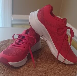 1 pair Red Arch Fit Sketchers, Sz 8, Like New Condition, Sz 8